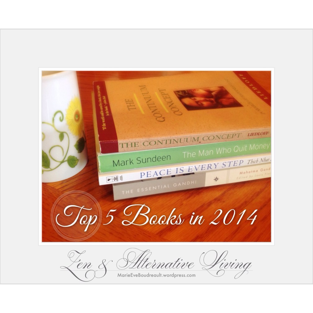 Top books 2014 2015 happiness zen alternative living blog marie Eve Boudreault